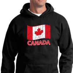 Distressed Canada Flag Hoodie