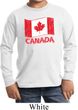 Distressed Canada Flag Kids Long Sleeve Shirt