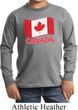 Distressed Canada Flag Kids Long Sleeve Shirt