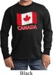 Distressed Canada Flag Kids Long Sleeve Shirt