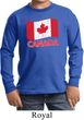 Distressed Canada Flag Kids Long Sleeve Shirt