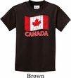 Distressed Canada Flag Kids Shirt