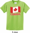 Distressed Canada Flag Kids Shirt