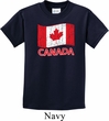 Distressed Canada Flag Kids Shirt