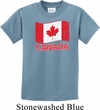 Distressed Canada Flag Kids Shirt