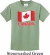 Distressed Canada Flag Kids Shirt