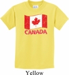 Distressed Canada Flag Kids Shirt