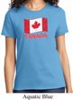 Distressed Canada Flag Ladies Shirt
