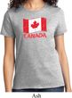 Distressed Canada Flag Ladies Shirt