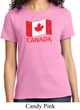 Distressed Canada Flag Ladies Shirt