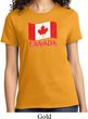 Distressed Canada Flag Ladies Shirt