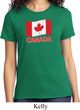 Distressed Canada Flag Ladies Shirt