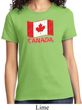 Distressed Canada Flag Ladies Shirt