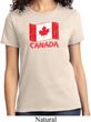 Distressed Canada Flag Ladies Shirt