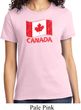 Distressed Canada Flag Ladies Shirt