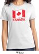 Distressed Canada Flag Ladies Shirt