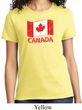 Distressed Canada Flag Ladies Shirt