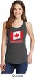 Distressed Canada Flag Ladies Tank Top