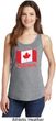 Distressed Canada Flag Ladies Tank Top