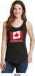 Distressed Canada Flag Ladies Tank Top
