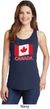 Distressed Canada Flag Ladies Tank Top