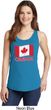Distressed Canada Flag Ladies Tank Top