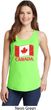 Distressed Canada Flag Ladies Tank Top
