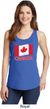 Distressed Canada Flag Ladies Tank Top