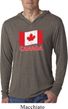 Distressed Canada Flag Lightweight Hoodie Shirt