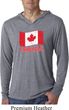 Distressed Canada Flag Lightweight Hoodie Shirt