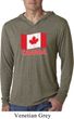 Distressed Canada Flag Lightweight Hoodie Shirt