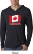 Distressed Canada Flag Lightweight Hoodie Shirt
