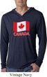 Distressed Canada Flag Lightweight Hoodie Shirt