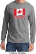 Distressed Canada Flag Long Sleeve Shirt
