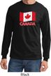 Distressed Canada Flag Long Sleeve Shirt