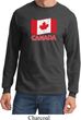 Distressed Canada Flag Long Sleeve Shirt