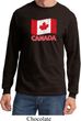 Distressed Canada Flag Long Sleeve Shirt
