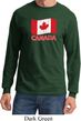 Distressed Canada Flag Long Sleeve Shirt