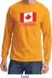Distressed Canada Flag Long Sleeve Shirt