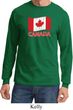 Distressed Canada Flag Long Sleeve Shirt