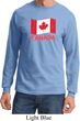 Distressed Canada Flag Long Sleeve Shirt