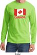 Distressed Canada Flag Long Sleeve Shirt