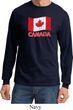 Distressed Canada Flag Long Sleeve Shirt