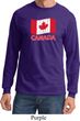 Distressed Canada Flag Long Sleeve Shirt