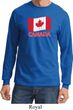 Distressed Canada Flag Long Sleeve Shirt