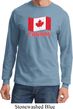 Distressed Canada Flag Long Sleeve Shirt