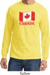 Distressed Canada Flag Long Sleeve Shirt