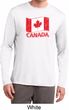 Distressed Canada Flag Mens Moisture Wicking Long Sleeve Shirt