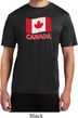 Distressed Canada Flag Mens Moisture Wicking Shirt