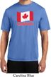 Distressed Canada Flag Mens Moisture Wicking Shirt